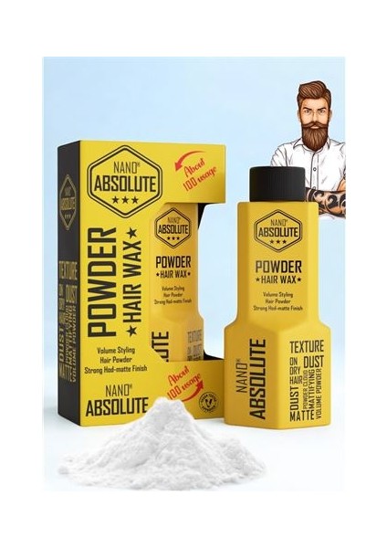 Turk Nano Pudra Wax Absolute Professional Saç Şekillendirici