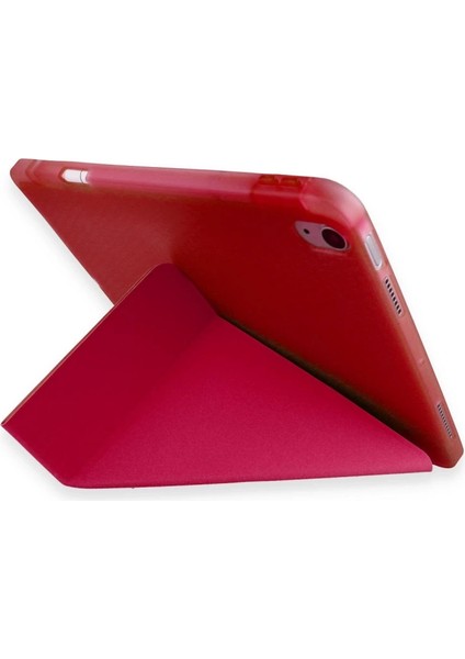 Buğz Xiaomi Pad 6 Kılıf Kalemlikli Mars Tablet Kılıfı - Kırmızı