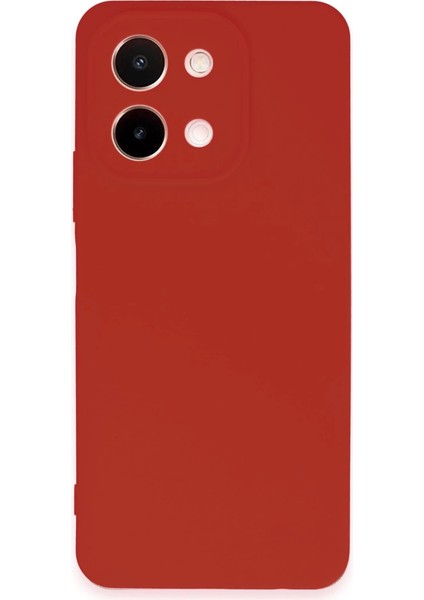 Buğz Vivo Y28 Kılıf First Silikon - Kırmızı