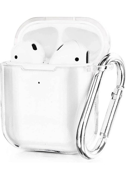 Buğz Airpods 2 (2.nesil) Hang Kılıf - Şeffaf