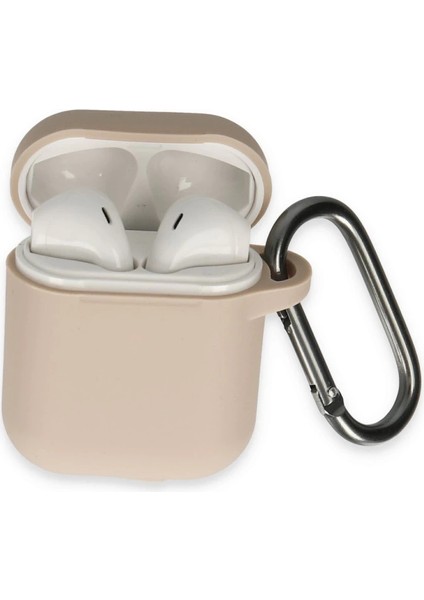 Buğz Airpods 2 (2.nesil) Hang Kılıf - Pudra