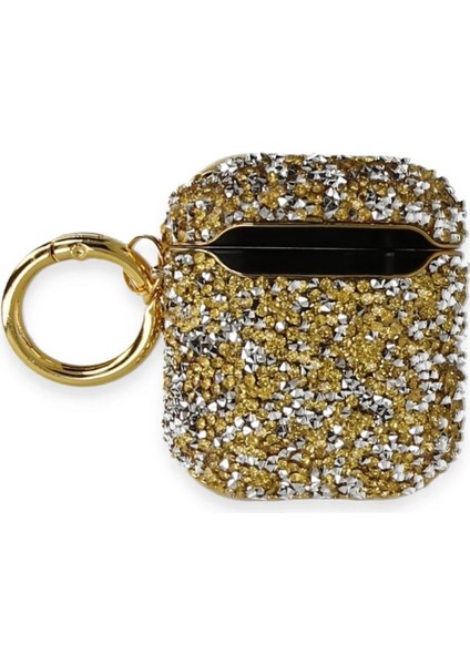 Airpods 2 (2.nesil) Mira Taşlı Kılıf - GOLD-(5796) fiyatları
