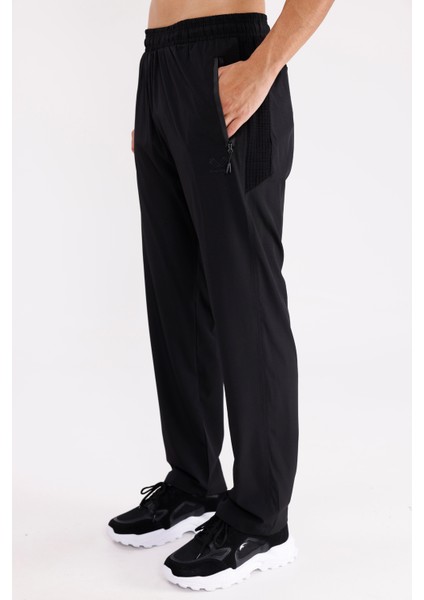 Esnek Hızlı Kuruyan File Panel Detaylı Fermuarlı Cepli Rahat Kalıp Düz Paça Eşofman Altı fiyatları