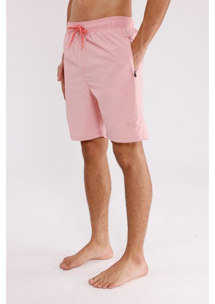 Pıtırcık Dokulu Hızlı Kuruyan Esnek Bel Kordonlu Fermuarlı Cepli Yan Yırtmaçlı Rahat Kalıp Şort fiyatları