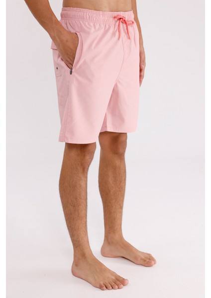 Pıtırcık Dokulu Hızlı Kuruyan Esnek Bel Kordonlu Fermuarlı Cepli Yan Yırtmaçlı Rahat Kalıp Şort fırsatları