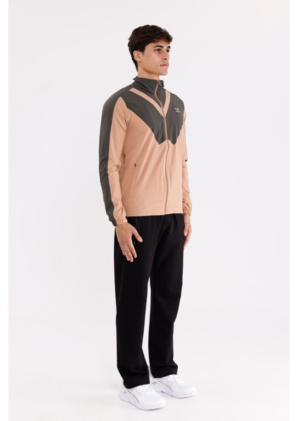 Renk Bloklu, Hafif Yapılı, Fermuarlı Rahat Kalıp Spor Üst fırsatları