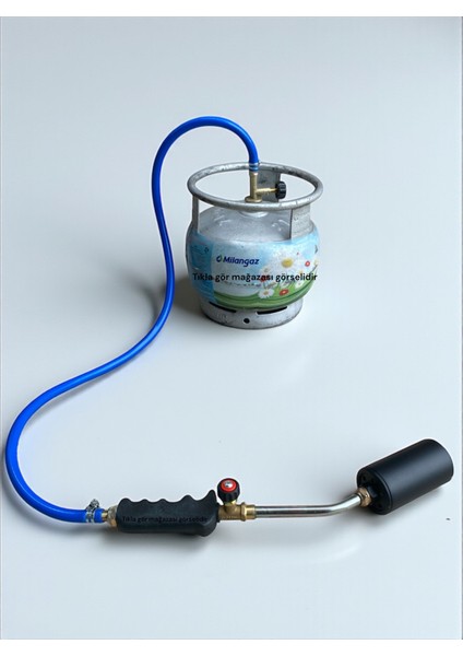 Küçük Tüp Pürmüzü Izolasyon Şaloma Ayarlı Güçlü Alevli Yak Yak Büyük Tüplere De Uygun Pürmüz