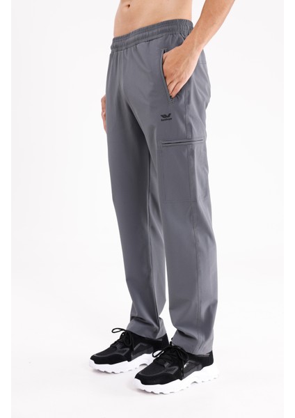 Fermuarlı Yan Cepli Baldır Fermuarlı Ek Cepli Esnek Bel Düz Paça Rahat Kalıp Spor Eşofman Altı fiyatları