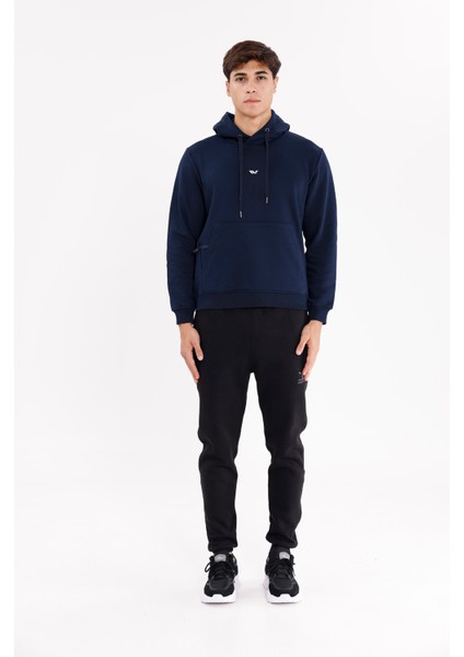 Kanguru Cepli Ayarlanabilir Kapüşonlu Sweatshirt