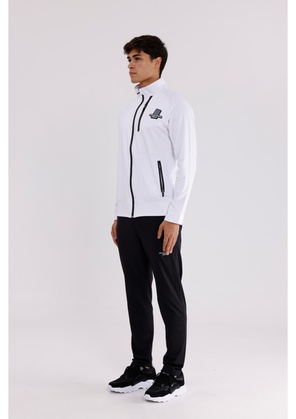 Dik Yaka Tam Fermuarlı Dalgıç Kumaş Su Itici Şerit Detaylı Cepli Rahat Kalıp Alt Üst Eşofman Takım Takım fiyatları