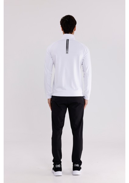 Dik Yaka Tam Fermuarlı Dalgıç Kumaş Su Itici Şerit Detaylı Cepli Rahat Kalıp Alt Üst Eşofman Takım Takım modelleri