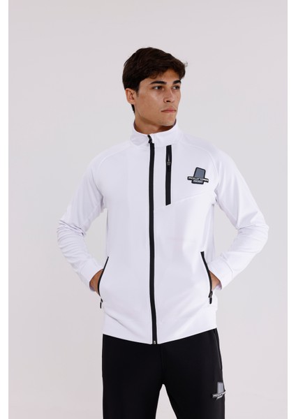 Dik Yaka Tam Fermuarlı Dalgıç Kumaş Su Itici Şerit Detaylı Cepli Rahat Kalıp Alt Üst Eşofman Takım Takım indirimleri