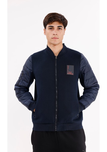 Kapitone Ön Panel Detaylı Polo Yakalı Cepli Rahat Kalıp Uzun Kollu Sweatshirt indirimleri