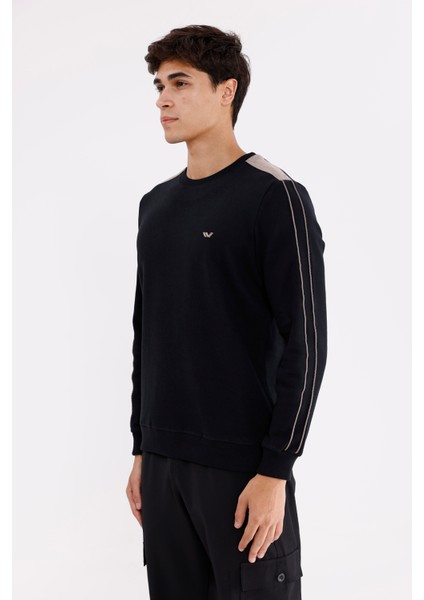 Selanik Doku Yumuşak Tutuşlu Rahat Kalıp Yuvarlak Yaka Esnek Manşetli Sweatshirt fiyatları