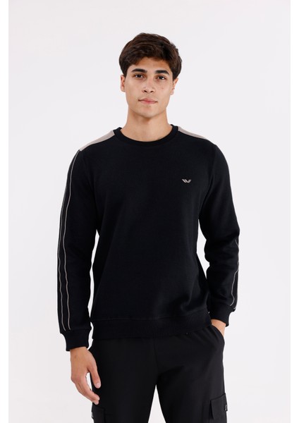 Selanik Doku Yumuşak Tutuşlu Rahat Kalıp Yuvarlak Yaka Esnek Manşetli Sweatshirt indirimleri