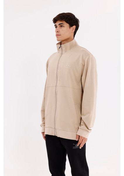 Üç Cepli Yaka Detaylı Fermuarlı Rahat Kesim Ribana Manşetli Mevsimlik Sweatshirt fiyatları