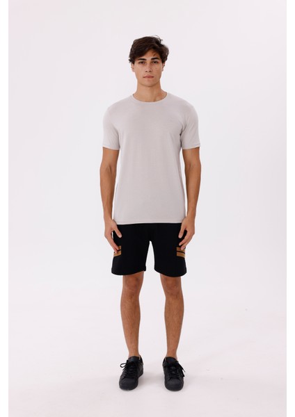 Rahat Kesim Pamuklu Bisiklet Yaka Basic Tişört