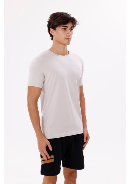 Rahat Kesim Pamuklu Bisiklet Yaka Basic Tişört fırsatları