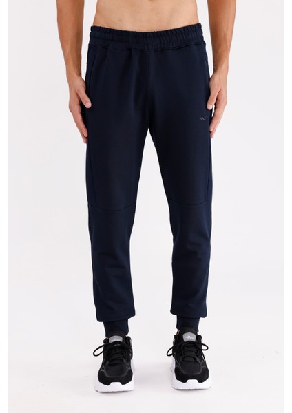 Ottoman Şeritli Fermuarlı Cepli Lastik Belli Daralan Paça Ribanalı Konforlu Spor Eşofman Altı