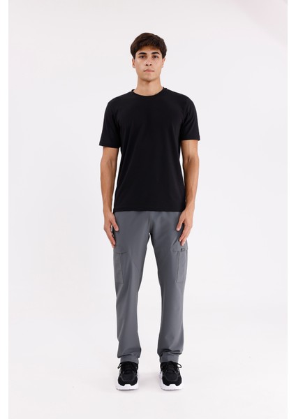 Lastik Belli Rahat Kalıp Kapaklı Kargo Cepli Düz Paça Spor Eşofman Altı indirimleri