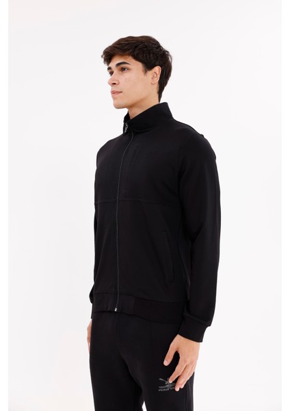 Üç Cepli Yaka Detaylı Fermuarlı Rahat Kesim Ribana Manşetli Mevsimlik Sweatshirt fiyatları