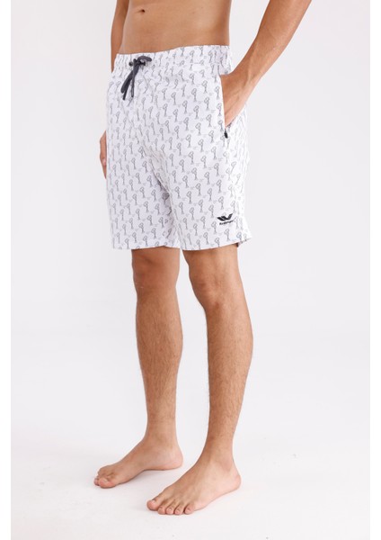 Dijital Desen Palermo Baskılı Hızlı Kuruyan Iç File Astar Yan Cepli Elastik Bel Ayarlanabilir Kordon Deniz Şortu fiyatları