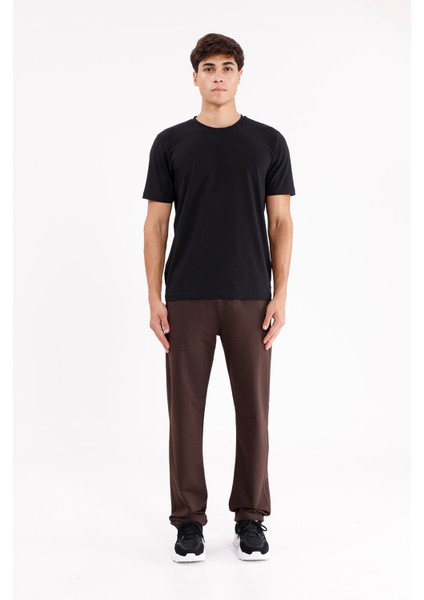 Fermuarlı Yan Cepli Esnek Belli Rahat Kalıp Düz Paça Eşofman Altı indirimleri