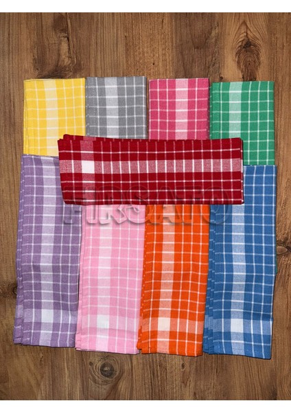 Grida Kareli 4'lü Mutfak Havlusu | Kurulama Bezi Oeko-Tex Sertifikalı