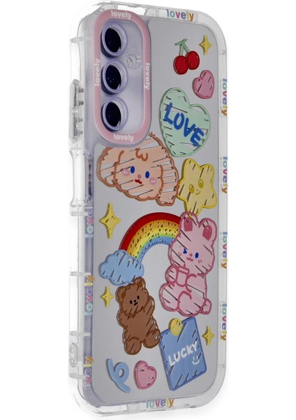 Buğz Newface Samsung Galaxy A05S Kılıf Reflexion Desenli Kapak - Desen 4