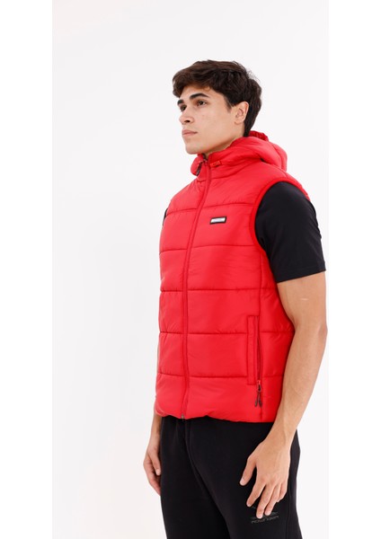 Tam Fermuarlı Ayarlanabilir Kapüşonlu Çok Cepli Rahat Kalıp Mevsimlik Şehir Stili Yelek fiyatları