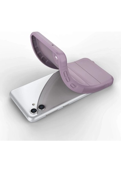Buğz Samsung Galaxy A04E Kılıf Optimum Silikon - Mor fırsatları