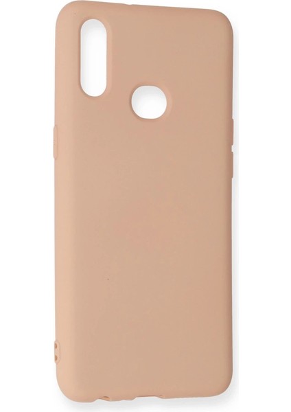 Buğz Samsung Galaxy A10S Kılıf Nano Içi Kadife Silikon - Pudra modelleri