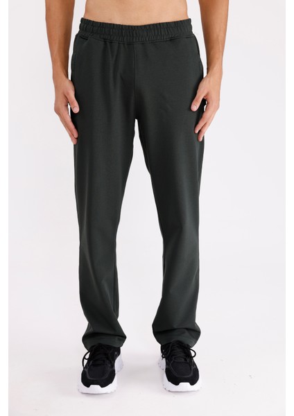 Lastikli Bel Yan Cepli Arka Tek Cepli Düz Paça Logo Işlemeli Rahat Kesim Mevsimlik Eşofman Altı