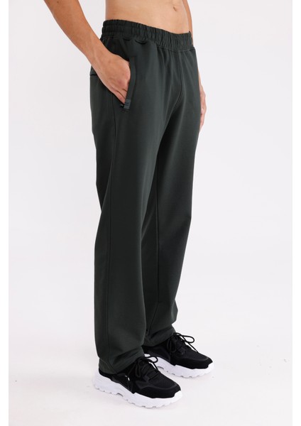 Lastikli Bel Yan Cepli Arka Tek Cepli Düz Paça Logo Işlemeli Rahat Kesim Mevsimlik Eşofman Altı fırsatları