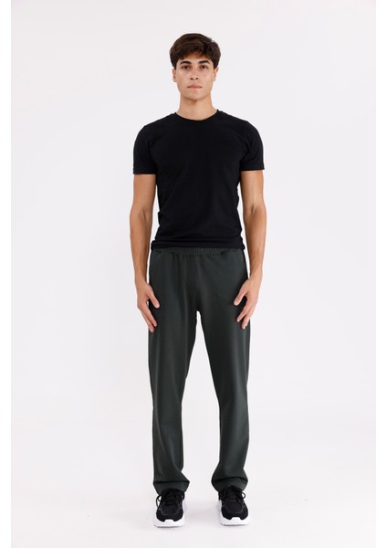 Lastikli Bel Yan Cepli Arka Tek Cepli Düz Paça Logo Işlemeli Rahat Kesim Mevsimlik Eşofman Altı indirimleri