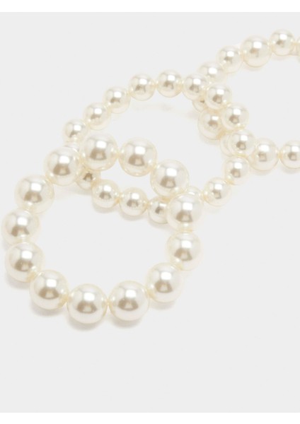 Inci Süslemeli Elastik Bileklik Seti