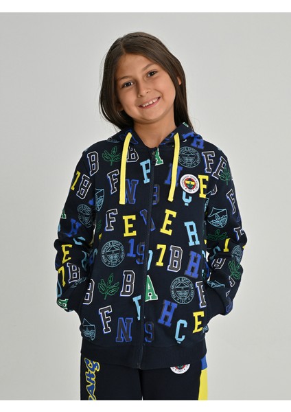 Çocuk Trıbun Fenerbahçe Pattern Sweat