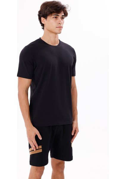 Bisiklet Yaka Rahat Kesim Düz Yüzey Yumuşak Dokulu Kısa Kollu Esnek Konforlu Tişört fırsatları