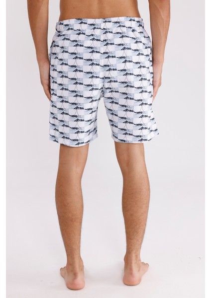 Palermo Dijital Baskı Hızlı Kuruyan Rahat Kalıp Ayarlanabilir Bel Cepli Deniz Şortu modelleri