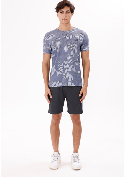 Denim Spirit Yazı Baskılı Rahat Kesim Jarse Kumaş Tişört