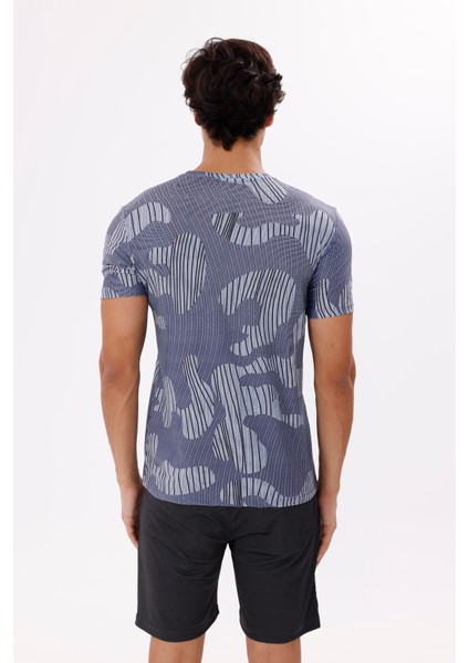 Denim Spirit Yazı Baskılı Rahat Kesim Jarse Kumaş Tişört modelleri