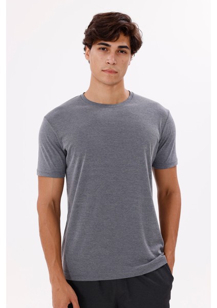 Merserize Pamuk Bisiklet Yaka Kısa Kollu Rahat Kalıp Tişört indirimleri