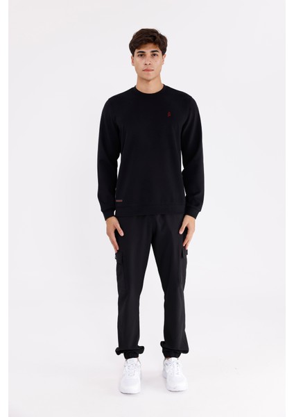 Modal Karışımlı Yumuşak Dokulu Rahat Kalıp Esnek Kullanım Sunan Sweatshirt