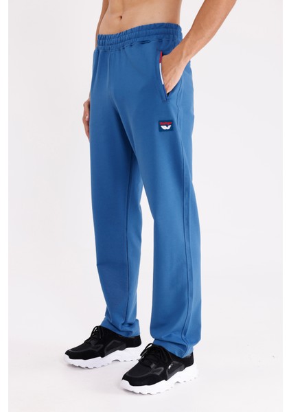 Konforlu Elastik Bel Renk Şerit Detaylı Düz Paça Rahat Kalıp Mevsimlik Eşofman Altı fiyatları