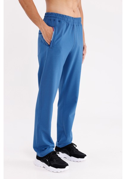 Konforlu Elastik Bel Renk Şerit Detaylı Düz Paça Rahat Kalıp Mevsimlik Eşofman Altı fırsatları