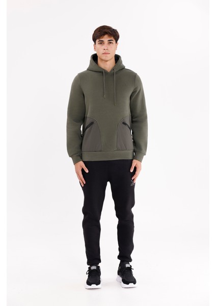 Rahat Kalıp Yumuşak Iç Yüzeyli Kordonlu Kapüşonlu Sweatshirt