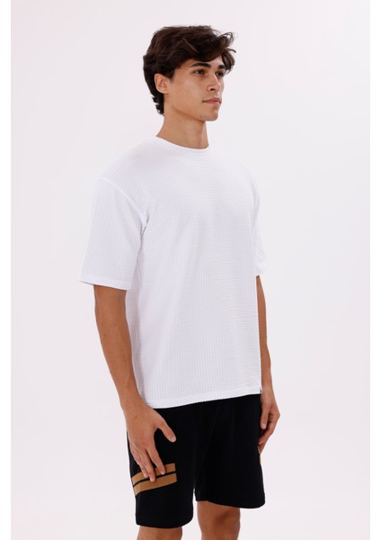 Bisiklet Yaka Yumuşak Dokulu Pamuklu Rahat Kalıp Sade Düz Tişört fırsatları