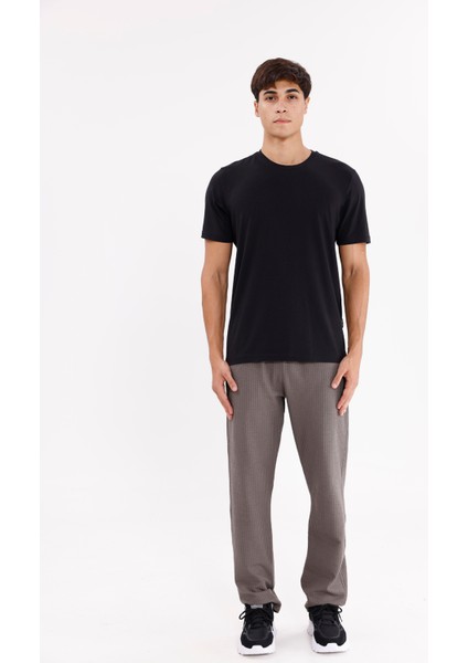 Petek Dokulu Yüzeyli Rahat Kalıp Ayarlanabilir Kordonlu Yan Cepli Lastik Paça Spor Eşofman Altı indirimleri