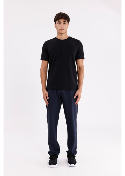 Yan Cepli Lastik Belli Düz Paça Rahat Kalıp Spor Eşofman Altı indirimleri