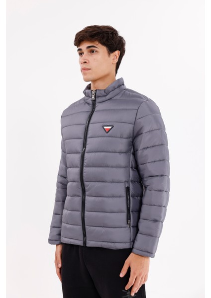 Yüksek Yaka Kapitone Kanallı Tam Fermuarlı Çift Cepli Hafif Isı Yalıtımlı Şişme Mont fiyatları